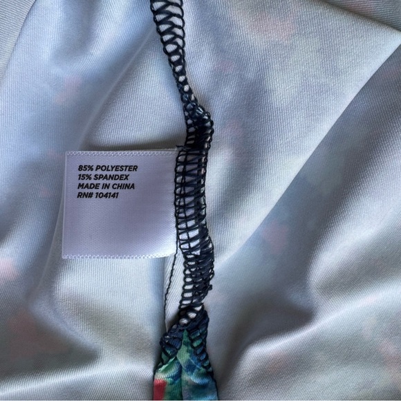 Lady Hagen Tops Floral Keyhole Sleeveless Golf Polo Size XS NWT - Picture 10 of 11